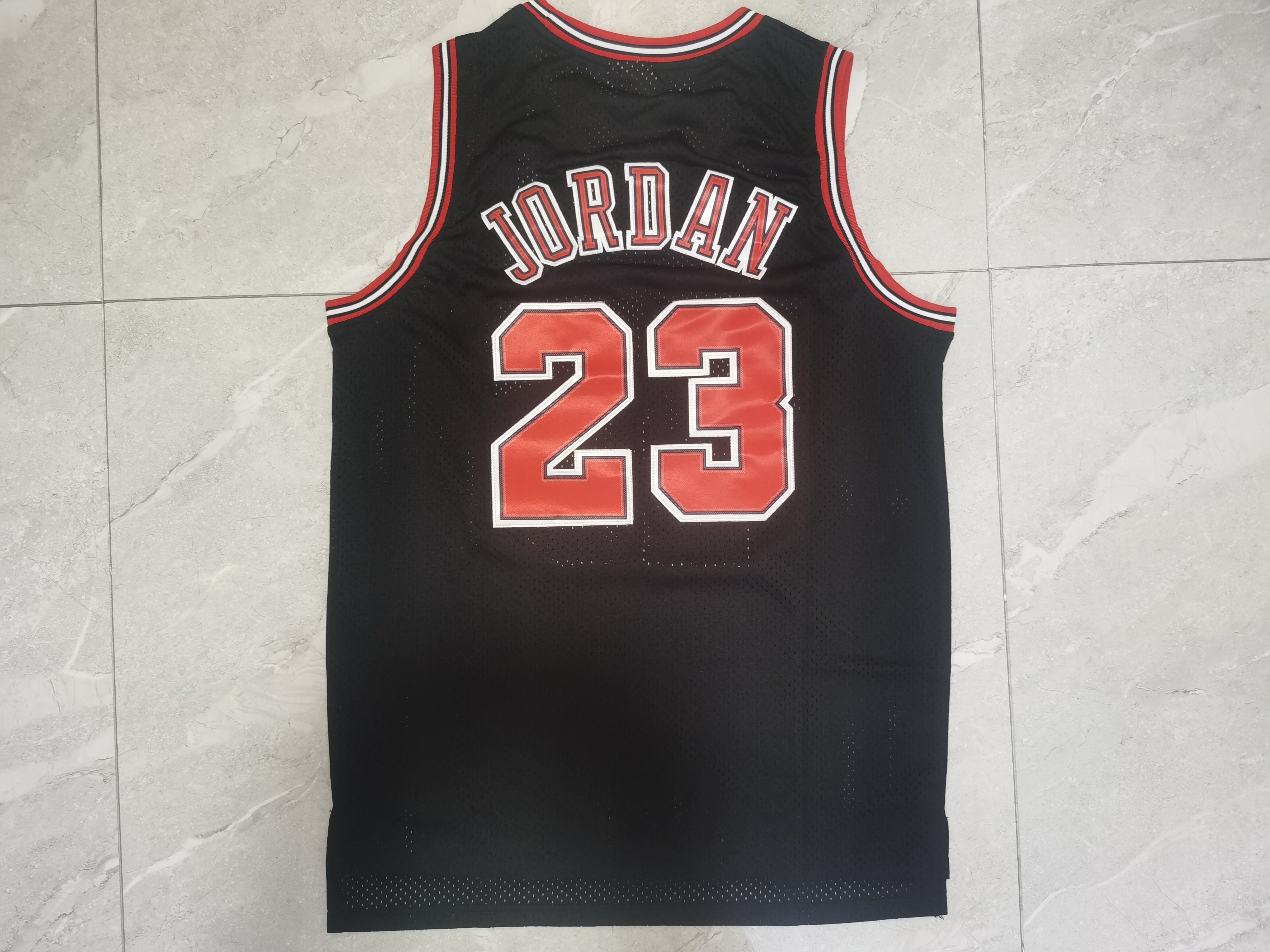 Camiseta Chicago Bulls Michael Jordan NO 23 Reload Mitchell & Ness 1997-98 Negro
